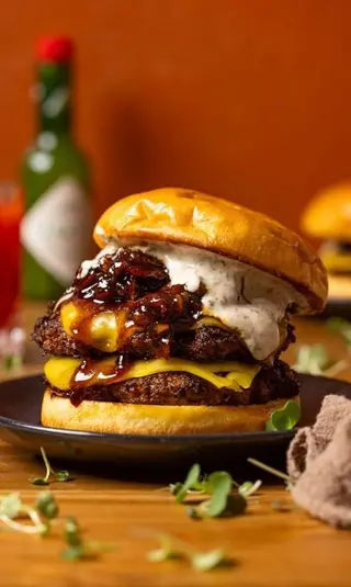 Double Cheese Burger Caramélisé