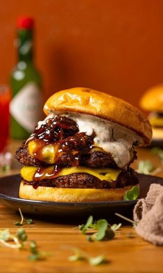 Double Cheese Burger Caramélisé