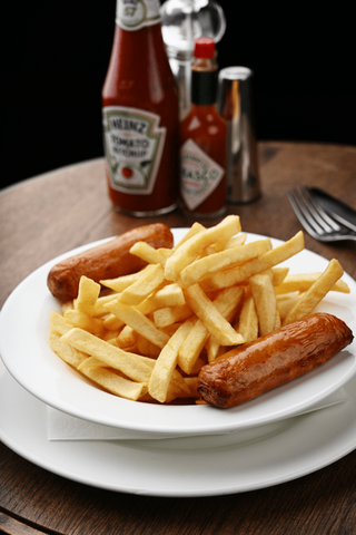 Chips and Pork Sausage