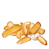 Chrupiące łódeczki XL z sosem