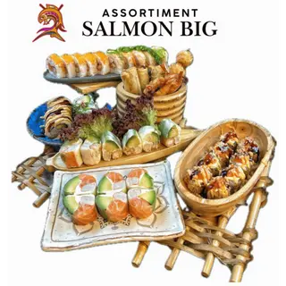  Assort salmon big 40 pcs + Tapas    