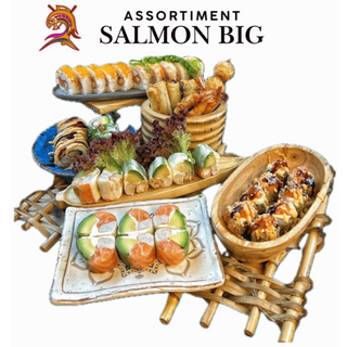  Assort salmon big 40 pcs + Tapas    