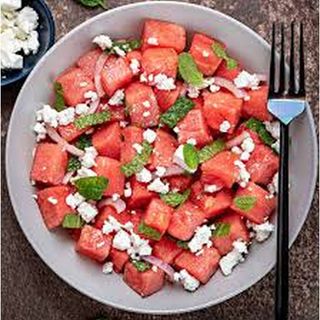 Melon feta salad