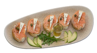 Prepečenac sa lososom i livanjskim sirom