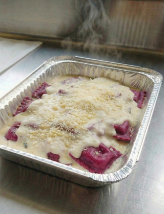 Ravioli Salmão e Queijo Parmesão