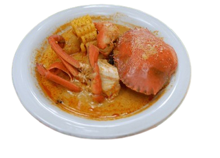 sopa de maíz con cangrejo