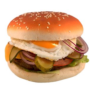 биг бургер с говяжьей котлетой