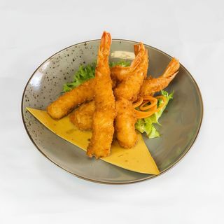 Gamberi in buda seduto - fritti