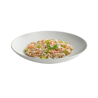 Risotto de carbassó i gambes