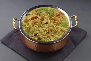 Prawn biryani