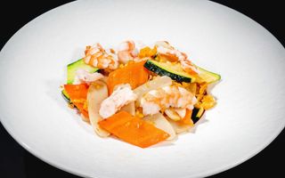 072 Gnocchi di riso con gamberi