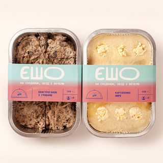 Комбо бефстроганов і пюре