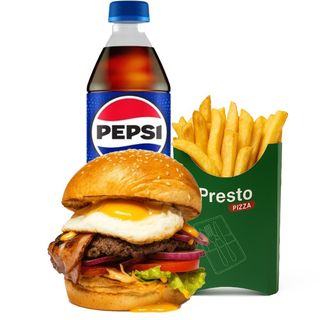 Meniu Presto burger vita mare