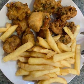 Pakora Pollo con patatas