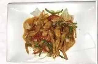138 Pata De Rana Con Cinco Sabores