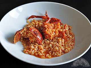 Risotto de bogavante y langostinos