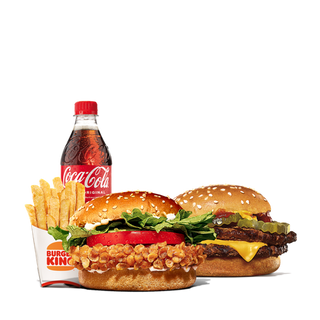 King Ahorro Menú Doble Cheeseburger o Crispy Chicken®
