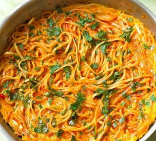 Spaghetti + Omelette + Salads