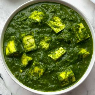 Queijo Indiano de Espinafrado/Palak Paneer 