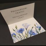 Tarjeta Dedicatoria Campanillas