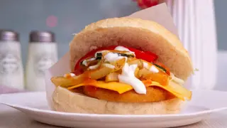 Cheeseburger simplu