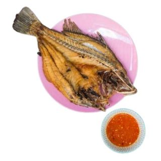 Lubina frita rebozada con salsa agridulce (2 personas)