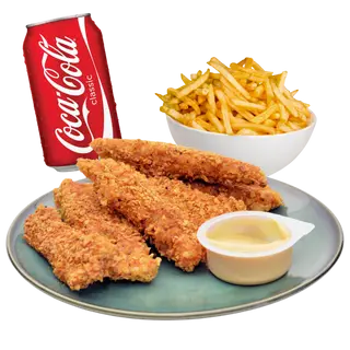 Menú Tiras de Pollo Crujiente