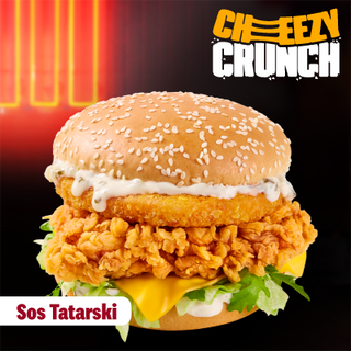 Cheezy Crunch Burger Tatarski