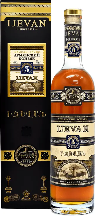 Կոնյակ Իջևան կլոր 5* 0,1լ, , հատ