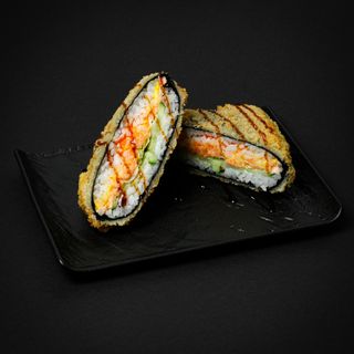 Տեմպուրա սենդվիչ ռոլլ սաղմոնով