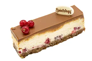 Cheesecake cu migdale și merișoare (fără zahăr)