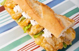 Bocadillo de pescado especial 