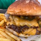 Mexican Burger+French Fries