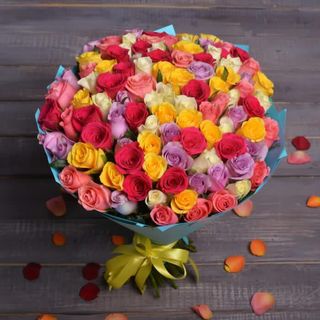 Голландские  розы (101 шт.) 