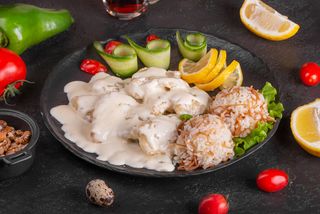 Судак в сливочном соусе (350 г)