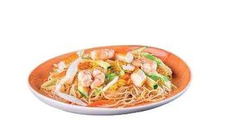 183 Spaghetti di riso kaisen con misto mare, verdure e uova