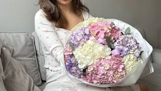 Bukiet Pastelowych Hortensji MIX - 7 szt