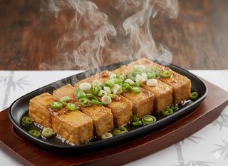 118 - Tofu giapponese alla piastra 铁板日本豆腐
