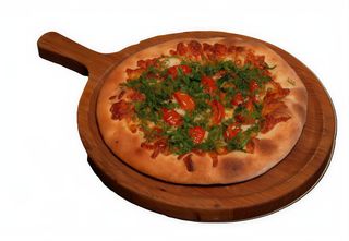 Хачапурі з м'ясом, сиром та помідорами (550 г)