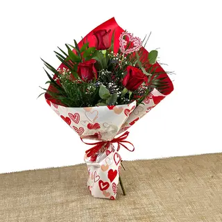 Tres Rosas Rojas