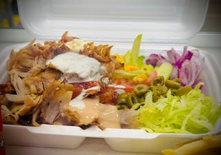 Box kebab menù e un panino