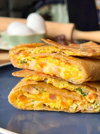 Egg onion chapati
