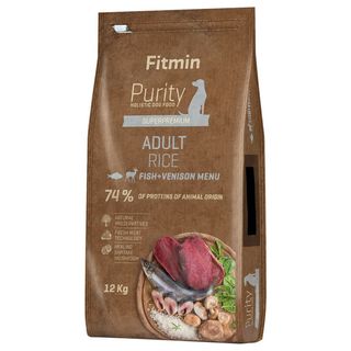 Fitmin Purity Adult 2kg Fitmin Adult Rice Ryby Jeleń