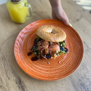 Bagel de Salmão Fumado