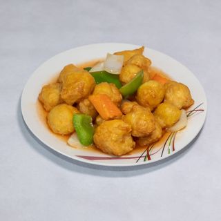 Pollo Rebozado Agridulce