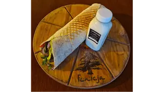 25- TORTILLA KRAFT KEBAB WOŁOWO-BARANI [MEGA + AYRAN]