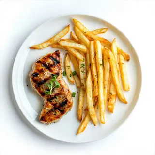 Plato Combinado De Filete De Pollo