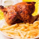 Medio Pollo y Patatas 