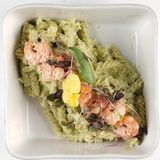 Fusilli Pesto Gambas