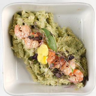Fusilli Pesto Gambas